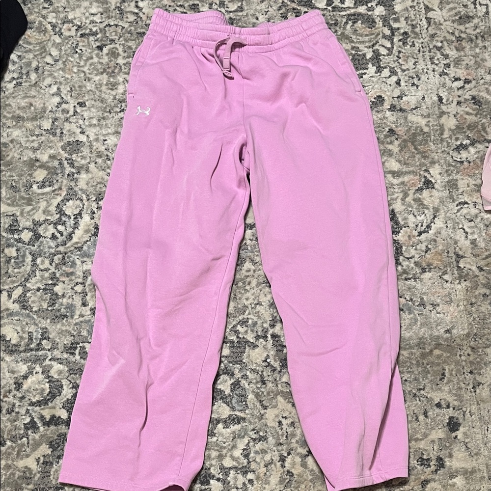 Under Armour Girls' Light Pink Jogger Sweatpants